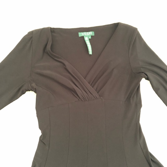 Lauren Ralph Lauren black swing dress women size 6 - Picture 12 of 12